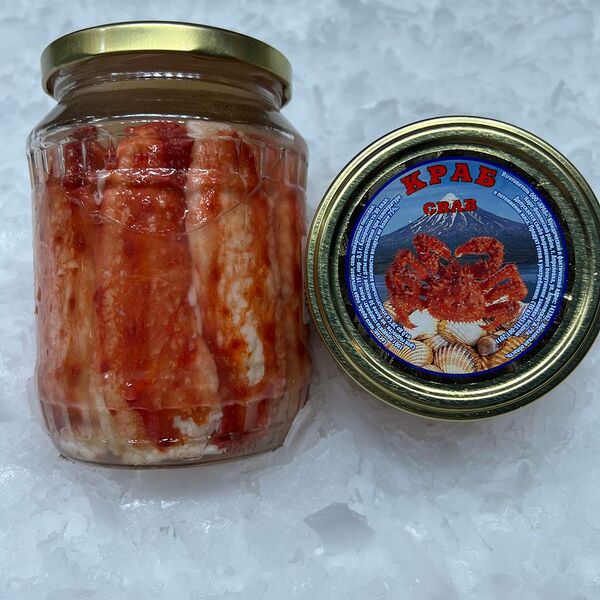 Краб натуральный в банке, 720гр.