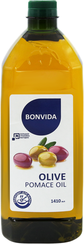 

Масло оливковое BONVIDA Pomace, рафинированное с добавлением нерафинированного, 1410 мл
