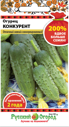 

Семена Русский Огород 200%, Огурец Конкурент