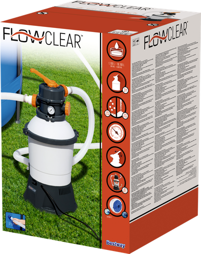 

Фильтр-насос песочный Bestway Flowclear 3028 л/ч, Арт. 58515