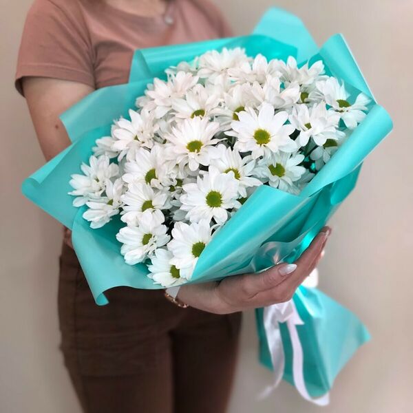 Букет Белых Хризантем