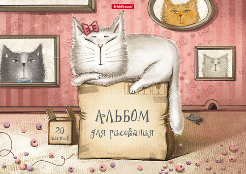 

Альбом для рисования ERICHKRAUSE Cat&Box, А4, 20 листов