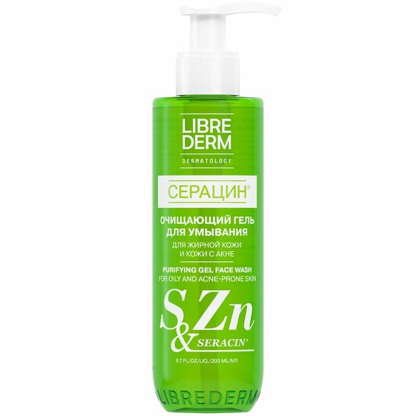 Гель Librederm Серацин очищающий для умывания, 200мл