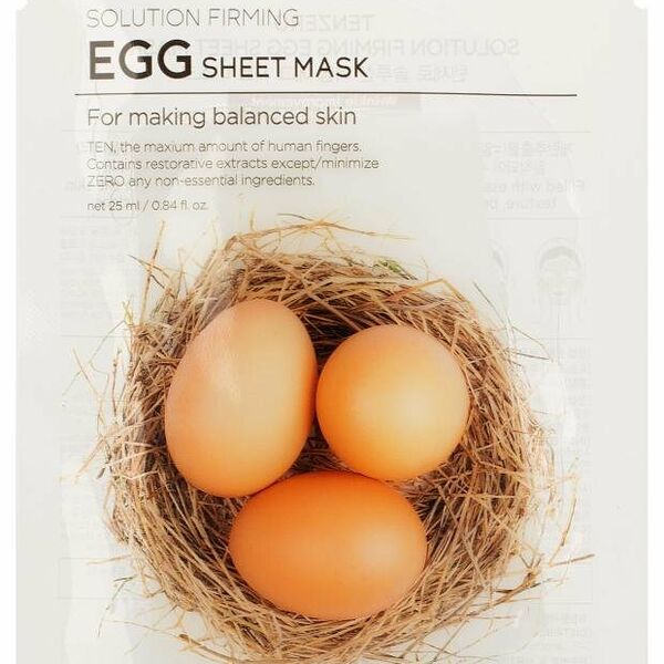 Маска тканевая для лица Tenzero Egg для сужения пор