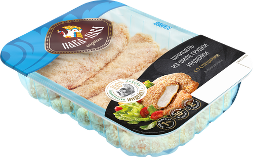 

Шницель из филе грудки индейки ПАВА ПАВА со специями, 450г