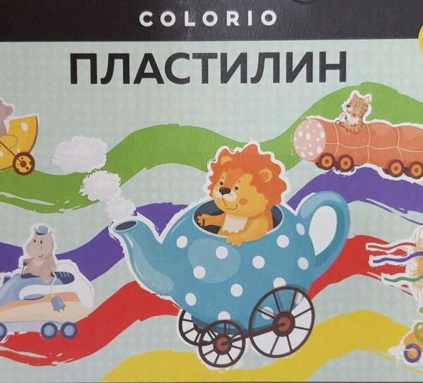 Набор пластилина Colorio Луч Классический со стеком 8 цветов