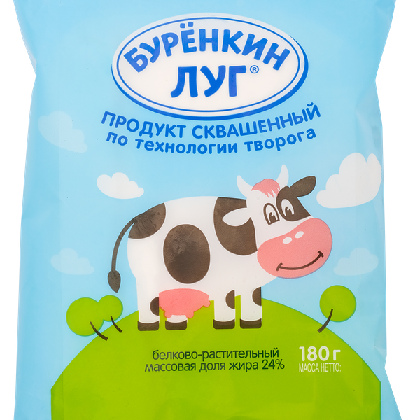 Продукт творожный Бурёнкин луг 24% 180 г