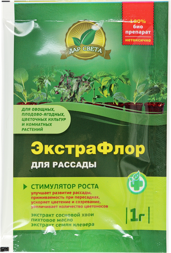 

Стимулятор роста для рассады ЕВРОСЕМЕНА Экстрафлор, 1г