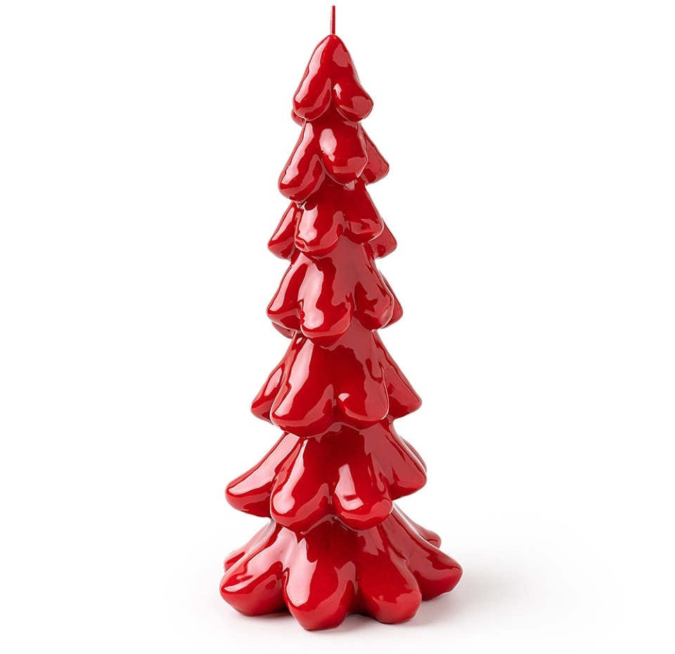 

Свеча Азбука Вкуса фигурная Елочка красная парафин 24.3см 1 шт 48 гр