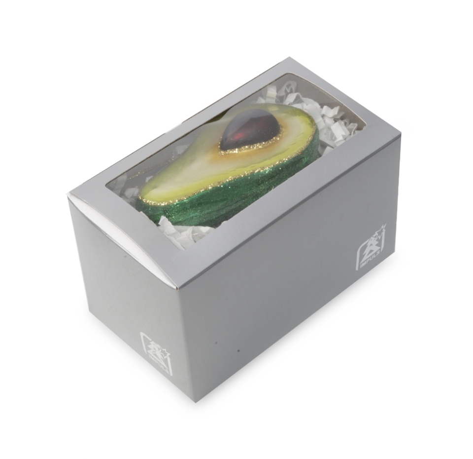 

Игрушка для елки Impuls "Коллекция Традиции" Половинка авокадо в разрезе 1 шт