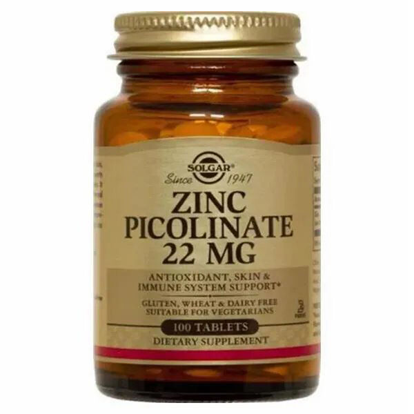 Солгар Пиколинат цинка DHT N100