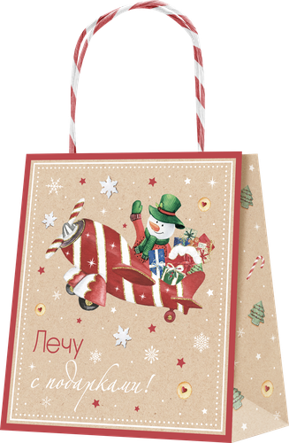 

Пакет подарочный Magic, крафт, премиум, 18x16x8см Арт. KSP, в ассортименте