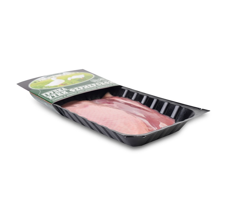 

Филе грудки утиное с кожей Бежин Луг от 300 до 500 г, Россия