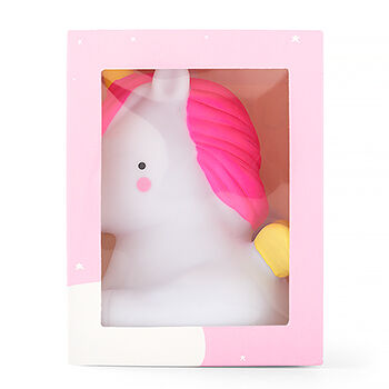 Ночник «Единорог» белый с LED-лампой и батарейкой, Interbaby, Испания