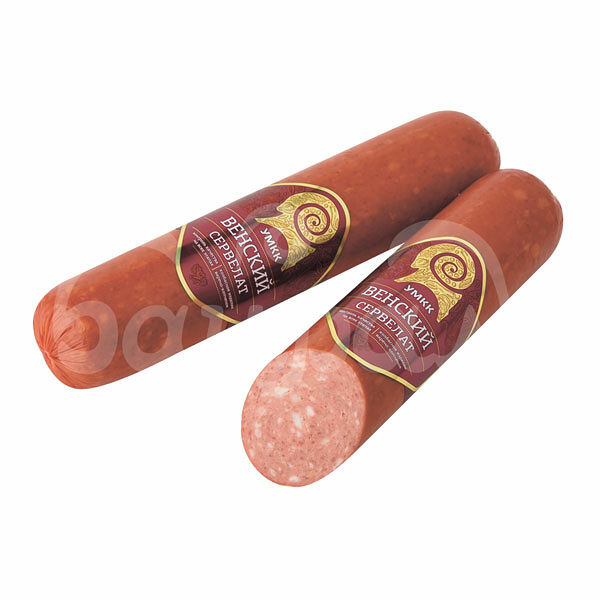 Колбаса Сервелат Венский 400гр в/к УМКК в/у