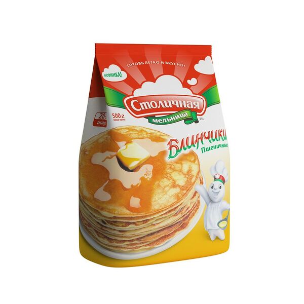 Блинчики пшеничные  ТМ Столичная мельница фас. вес.0,5кг