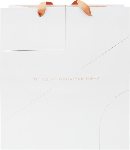 

Пакет подарочный Meshu Monocolor. White, 26х32х12см, отделка фольгой, матовая ламинация