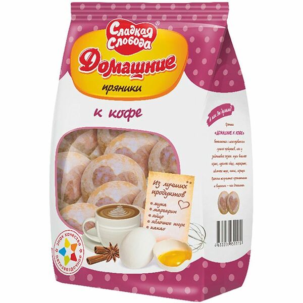 Пряники Сладкая слобода Домашние к кофе, 350г