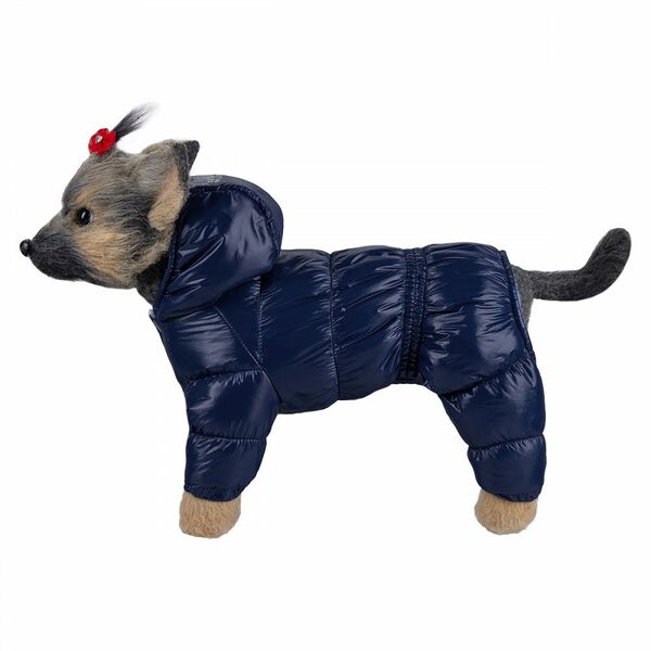 Пуховик для собак DOGMODA Тренд синий-5