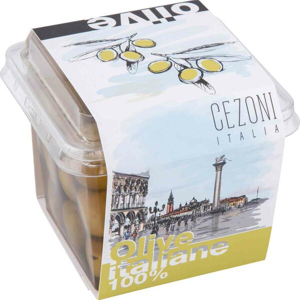 Оливки зеленые в рассоле Cezoni