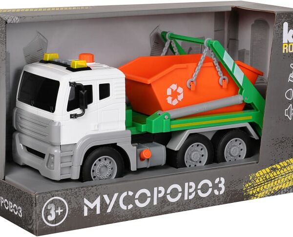 Игрушка Kid Rocks Мусоровоз 1:12 со звуком и светом
