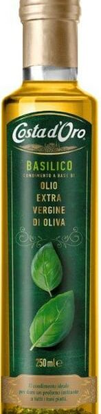 Масло оливковое Costa dOro Extra Virgin Basil Базилик нерафинированное 250мл