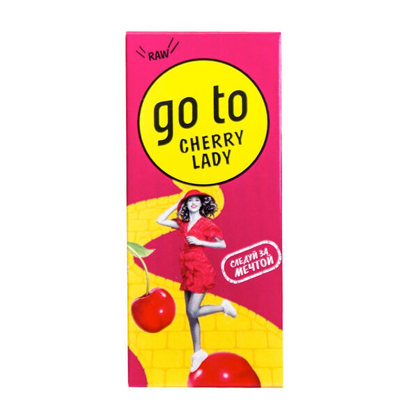 Батончик шоколадный с кешью и вишней Cherry Lady, Raw to Go