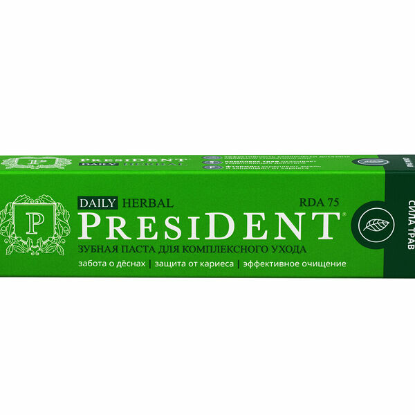 Зубная паста President Herbal Мix RDA 75 50 мл