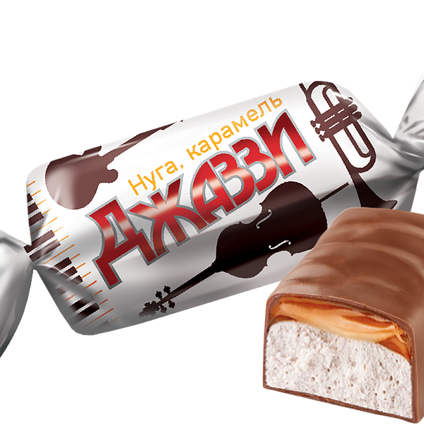 Конфеты ДЖАЗЗИ нуга и карамель вес до 250г