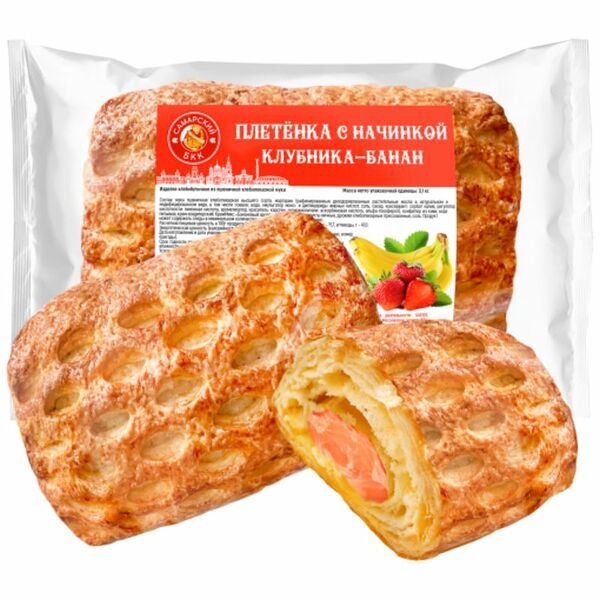 Плетёнка Самарский БКК клубника-банан, 100г