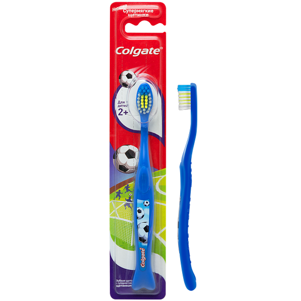 Зубная щетка Colgate Для детей с 2 лет, мягкая