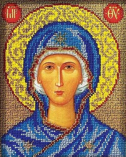 В304 Набор для вышивания бисером Кроше 'Божья Матерь'12х14,5 см