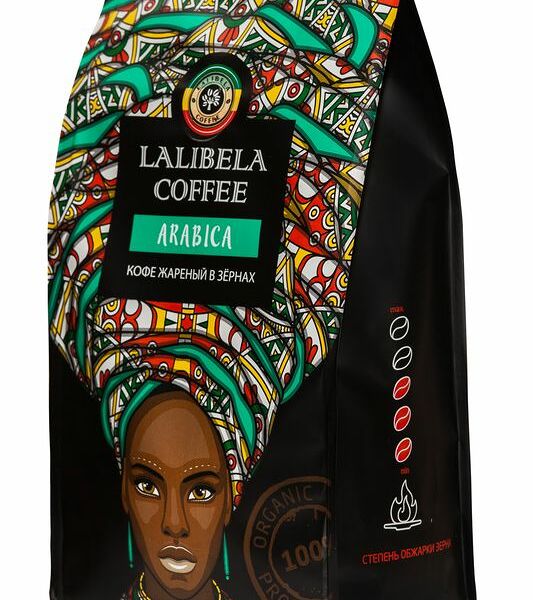 Кофе Lalibela Coffee Arabica жареный в зёрнах 250 г