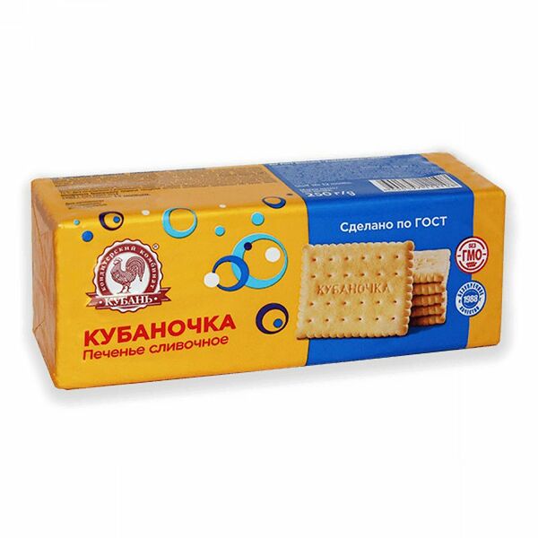 Печенье Кубаночка затяжное сливочное 250г