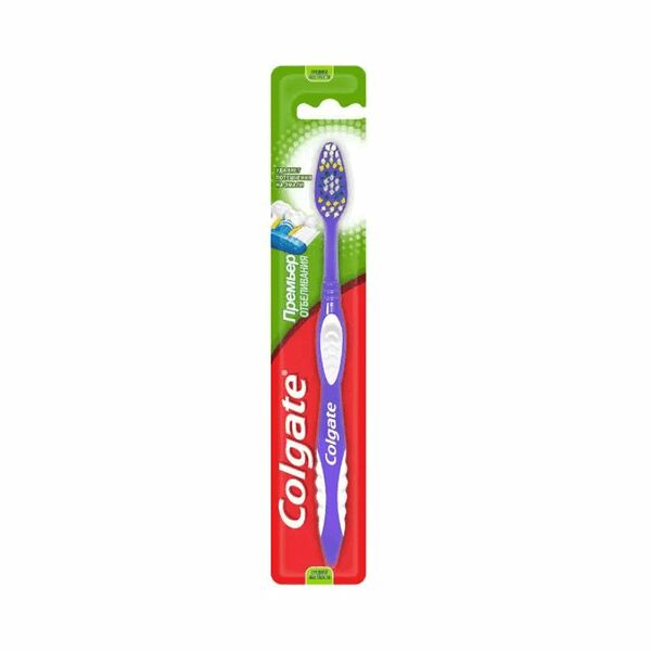 Colgate премьер отбеливания зубная щетка средней жесткости, в ассортименте