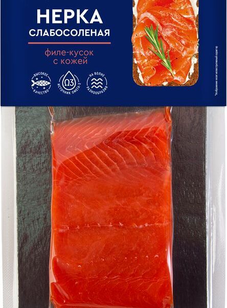 Нерка Fish House филе-кусок слабосоленая 150г