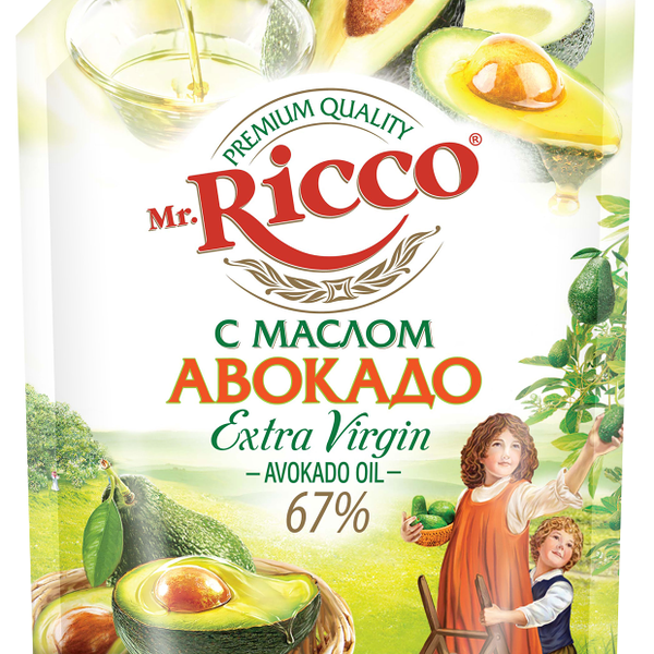 Майонез Mr.Ricco с маслом авокадо 67%, 800 мл