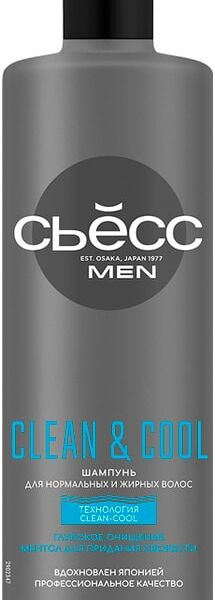Шампунь для волос Сьесс Clean & Cool для нормальных и жирных Глубокое очищение 450мл