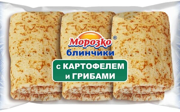 Блинчики замороженные Морозко с картофелем и грибами 210 г