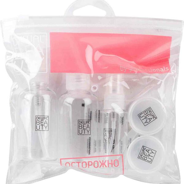 Дорожный набор баночек для путешествий Dewal Beauty by professionals DBTS5D, 7 предметов