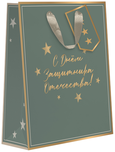 

Пакет подарочный Military премиум, 31,5х25,5х11см, в ассортименте