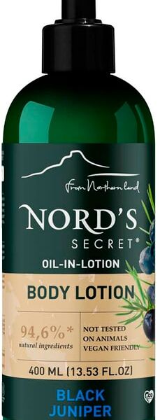 Лосьон для тела Nords Secret увлажняющий Черный можжевельник 400мл