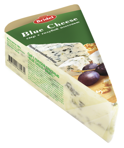 

Сыр Bridel Blue Cheese с голубой плесенью 54% 100 г