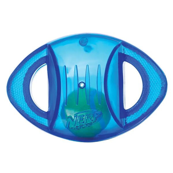 Игрушка для собак NERF гремящая с теннисным мячом внутри, 16,5 см