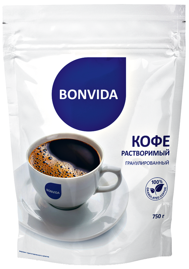 

Кофе растворимый Bonvida гранулированный 750 г