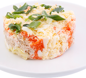 Салат "Мимоза" с горбушей вес ЛЕНТА FRESH СП до 300г