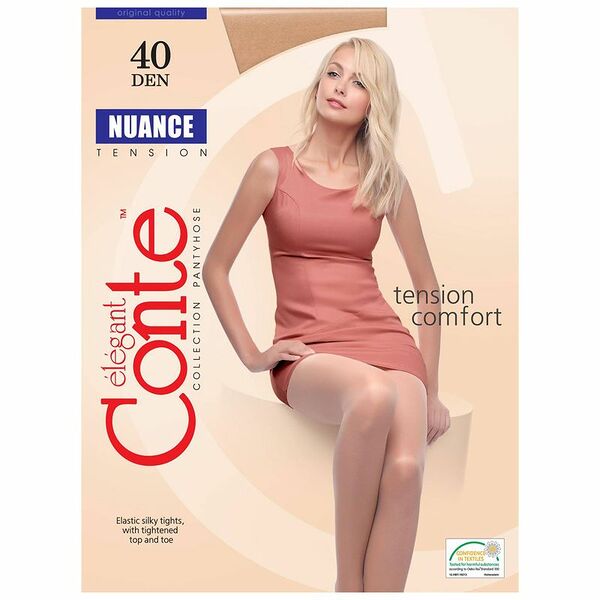 Колготки Conte Elegant Nuance 40 Nero Черные Размер 5