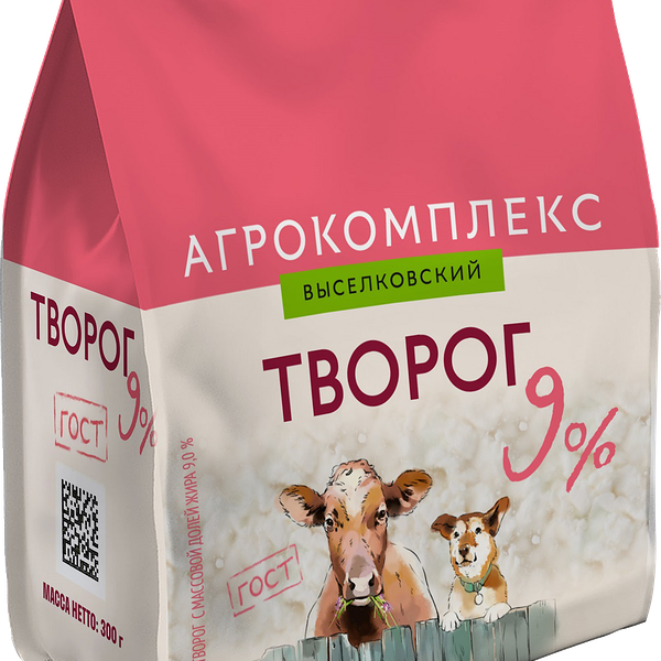 Творог Агрокомплекс 9% 