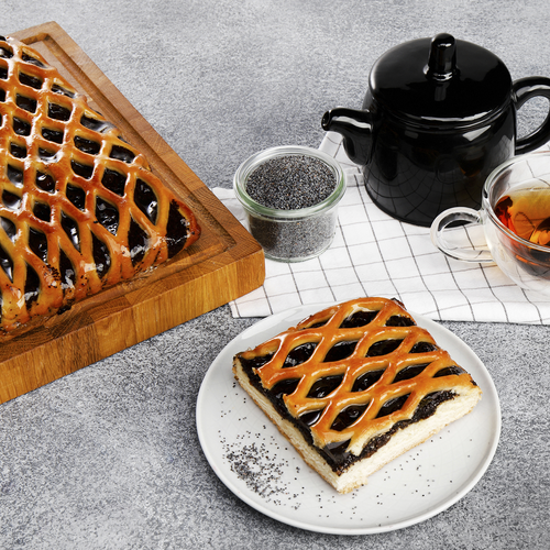 

Пирог с маковой начинкой ЛЕНТА FRESH, вес