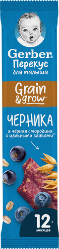

Батончик Gerber фруктово-злаковый с черникой и черной смородиной 25 г